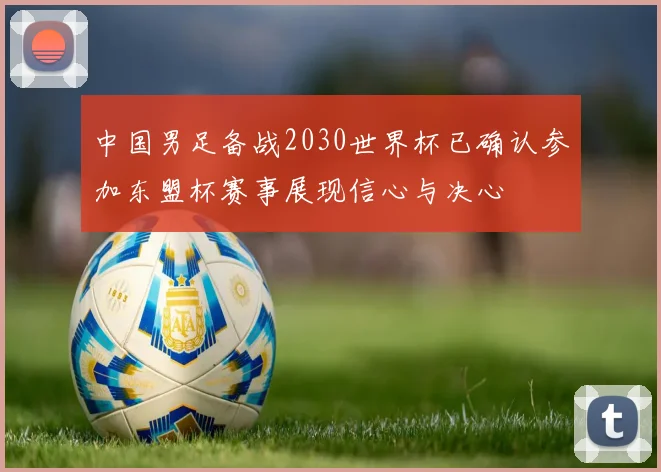 中国男足备战2030世界杯已确认参加东盟杯赛事展现信心与决心